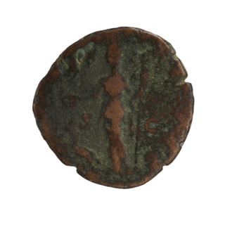 Sestertius of Julia Domna (ca. 160–217; Roman empress 193–211). Obverse: bust of Julia Domna facing