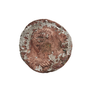 denarius (subaerate), Julia Domna (ca. 160–217; Roman empress 193–211). Obv.: IVLIA AVG, bust of