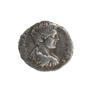 Denarius, Caracalla (188–217; Roman emperor 198–217), (Caesar). Obv.: MAVRAN, CAES — Bust of young