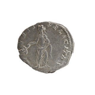 Denarius, Caracalla (188–217; Roman emperor 198–217), (Caesar). Obverse: AVRANTON CAESPONTIF — bust