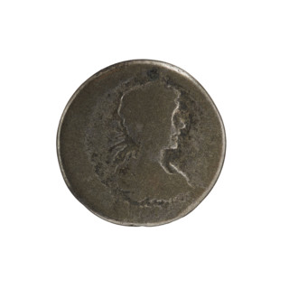 Denarius of Caracalla (reigned 198–217). Obverse: IMPCM, bust of young Caracalla with laurel wreath