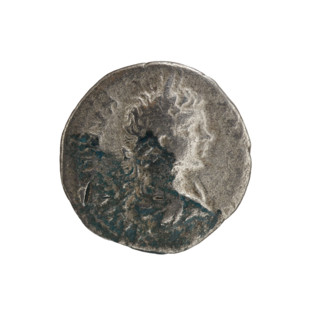 Denarius, Caracalla (188–217; Roman emperor 198–217). Obverse: ANTONINVS PIVS AVG — Head of a young