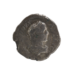 Denarius of Caracalla (188–217; Roman emperor 198–217). Obverse: ANTONINVS PIVS AVG — Bust of