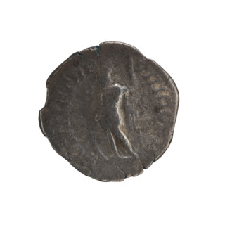 Denarius of Caracalla (188–217; Roman emperor 198–217). Obverse: ANTONINVS PIVS AVG — Bust of