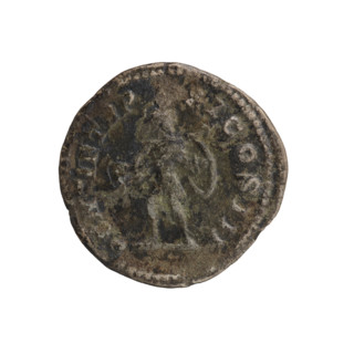Denarius, Caracalla (188–217; Roman emperor 198–217). Obverse: ANTONINVS PIVS AVG — Head of