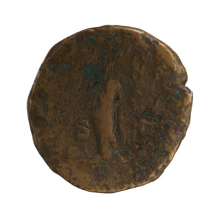 Sestertius of Caracalla (188–217; Roman emperor 198–217). Obverse: M. ANTONINVS A. BRIT — head of