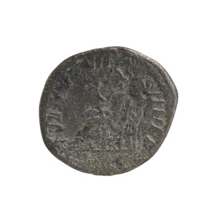 Denarius, Caracalla (188–217; Roman emperor 198–217). Obverse: ANTONINVSPIVSAVGGERM — Head of