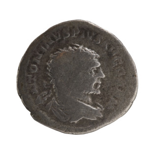 Antoninian, Caracalla (188–217; Roman emperor 198–217). Obverse: ANTONINVSPIVSAVGGERM — Bust of