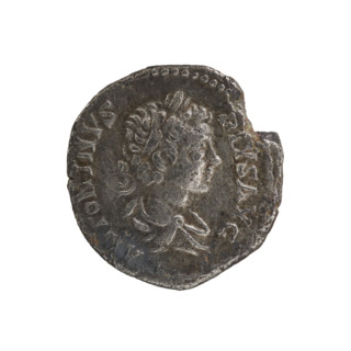 Denarius (subaerate), Caracalla (188–217; Roman emperor 198–217), (Caesar). Obverse: ANTONINVS PIVS