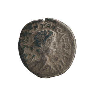 Denarius, Geta (189–212; Roman Emperor 209–212) (Caesar). Obverse: GETA CAESPONT — bust of Geta in