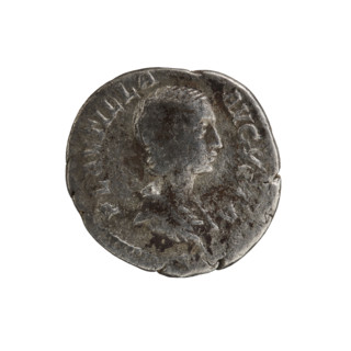 Denarius, Plautilla (ca. 185–212; Roman empress 202–205). Obv.: PLAVTILLA AVGVSTA. Draped bust of
