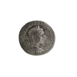 Denarius of Elagabalus (reigned 218–222). Obverse: IMP CAES MAVR ANTONINVS AVG — Bust of Elagabalus