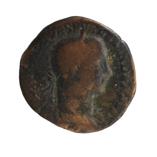 sestertius; Roman deities; Mars; Alexander Severus (Roman emperor, 222–235) — iconography. Obverse: