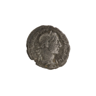 Denarius of Alexander Severus (reigned 222–235). Obverse: Bust of Alexander Severus with laurel