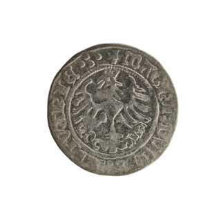 Lithuanian half-grosz, Sigismund I the Old (King of Poland; 1506–1548). Silver coin (1515).