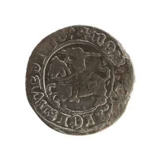 Lithuanian half-grosz, Sigismund I the Old (King of Poland; 1506–1548), 1516. Silver coin