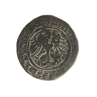 Lithuanian half-grosz, Sigismund I the Old (King of Poland; 1506–1548), Jagiellon dynasty. Obverse: