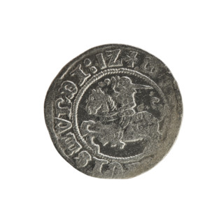 Lithuanian half-grosz, Sigismund I the Old (King of Poland; 1506–1548), Jagiellon dynasty. Obverse: