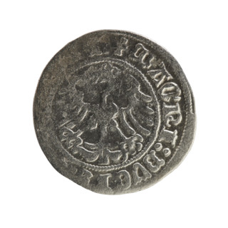 Lithuanian half-grosz, Sigismund I the Old (King of Poland; 1506–1548), Jagiellon dynasty. Obverse: