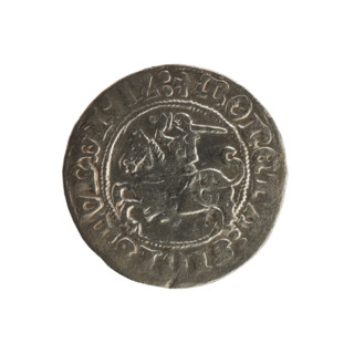 Lithuanian half-grosz, Sigismund I the Old (King of Poland; 1506–1548), Jagiellon dynasty. Obverse: