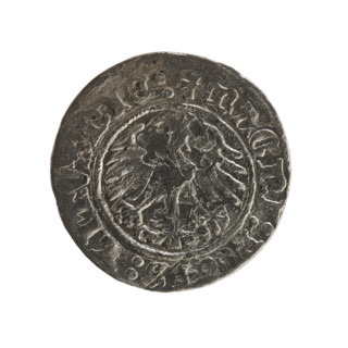 Lithuanian half-grosz, Sigismund I the Old (King of Poland; 1506–1548), Jagiellon dynasty. Obverse: