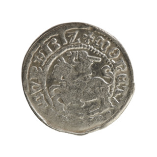Lithuanian half-grosz, Sigismund I the Old (King of Poland; 1506–1548), Jagiellon dynasty. Obverse: