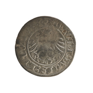 Lithuanian half-grosz, Sigismund I the Old (king of Poland; 1506–1548). R8 (rarity). Jagiellonians