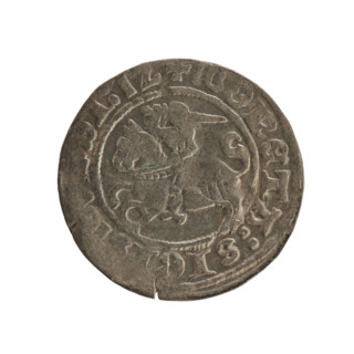 Lithuanian half-grosz, Sigismund I the Old (King of Poland; 1506–1548), Jagiellon dynasty. Obverse: