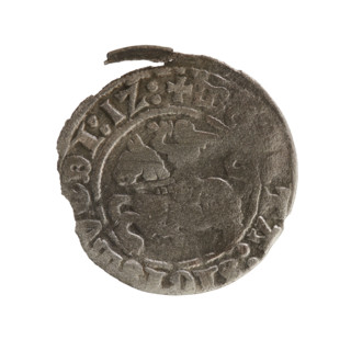 Lithuanian half-grosz, Sigismund I the Old (King of Poland; 1506–1548), Jagiellon dynasty. Obverse: