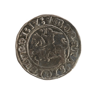 Lithuanian half-grosz, Sigismund I the Old (King of Poland, 1506–1548), Jagiellon dynasty. Obverse: