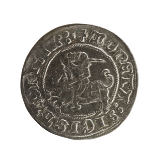Lithuanian half-grosz, Sigismund I the Old (King of Poland; 1506–1548), Jagiellons dynasty.