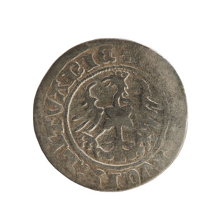 Lithuanian half-grosz, Sigismund I the Old (King of Poland; 1506–1548), Jagiellon dynasty; obverse: