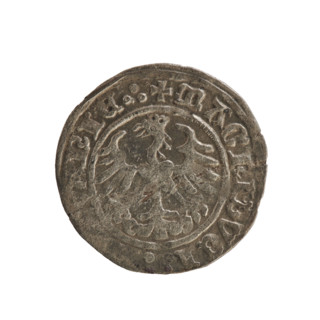 Lithuanian half-grosz, Sigismund I the Old (King of Poland; 1506–1548), Jagiellon dynasty. Obverse: