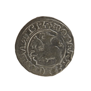Lithuanian half-grosz, Sigismund I the Old (King of Poland; 1506–1548), Jagiellon dynasty. Obverse: