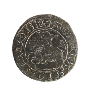 Lithuanian half-grosz, Sigismund I the Old (King of Poland; 1506–1548), Jagiellon dynasty. Obverse: