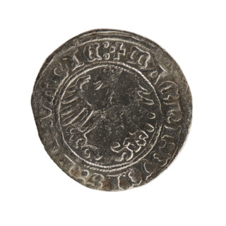 Lithuanian half-grosz, Sigismund I the Old (King of Poland; 1506–1548), Jagiellon dynasty. Obverse: