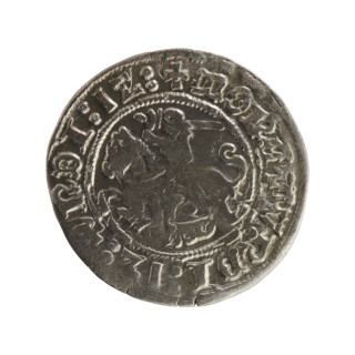 Lithuanian half-grosz, Sigismund I the Old (King of Poland; 1506–1548), Jagiellon dynasty. Obverse: