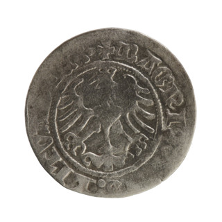 Lithuanian half-grosz, Sigismund I the Old (King of Poland; 1506–1548), Jagiellon dynasty. Obverse: