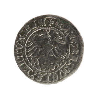 Lithuanian half-grosz, Sigismund I the Old (King of Poland; 1506–1548), Jagiellon dynasty. Obverse: