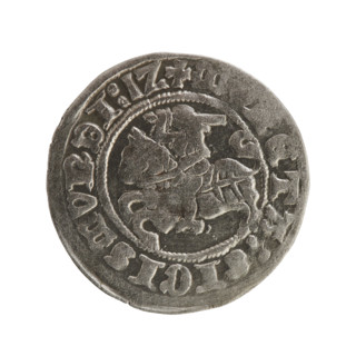 Lithuanian half-grosz, Sigismund I the Old (King of Poland; 1506–1548), Jagiellons (dynasty).