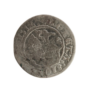 Lithuanian half-grosz, Sigismund I the Old (King of Poland; 1506–1548), Jagiellon dynasty. Obverse: