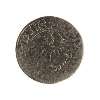 Lithuanian half-grosz, Sigismund I the Old (King of Poland; 1506–1548), Jagiellon dynasty. Obverse: