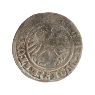 Lithuanian half-grosz, Sigismund I the Old (King of Poland; 1506–1548), Jagiellon dynasty. Obverse: