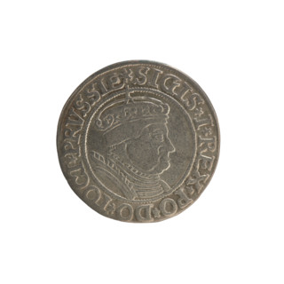 Prussian grosz, Sigismund I the Old (King of Poland; 1506–1548). Silver coin (grosz), 1534, Torun,