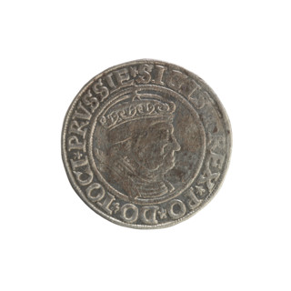 Prussian grosz, Sigismund I the Old (King of Poland; 1506–1548). Silver coin (grosz), 1534, Torun,