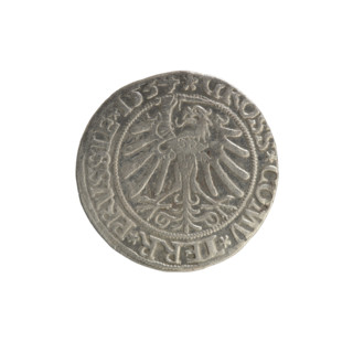 Prussian grosz, Sigismund I the Old (King of Poland; 1506–1548), Polish coin, Jagiellonian dynasty;