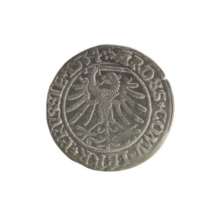 Prussian grosz, Sigismund I the Old (King of Poland; 1506–1548); Polish coin; Jagiellon dynasty;
