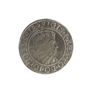 Prussian grosz, Sigismund I the Old (King of Poland; 1506–1548). Silver coin (grosz), 1534, Torun,