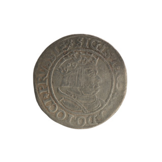 Prussian grosz, Sigismund I the Old (King of Poland; 1506–1548), 1534, Torun, Poland. Silver coin