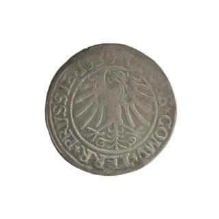Prussian grosz, Sigismund I the Old (King of Poland; 1506–1548), Polish coin, Jagiellon dynasty;